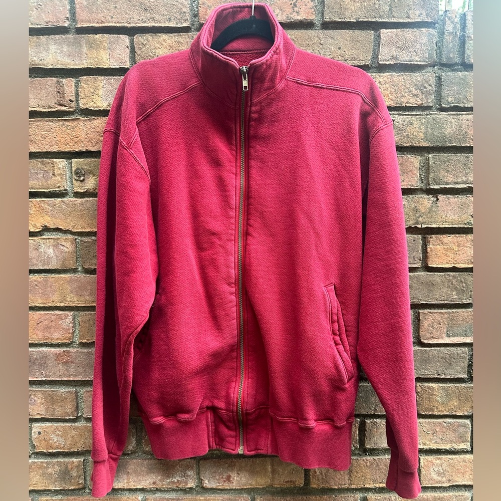 Vintage L.L. Bean Unisex Red Full-Zip Sweatshirt